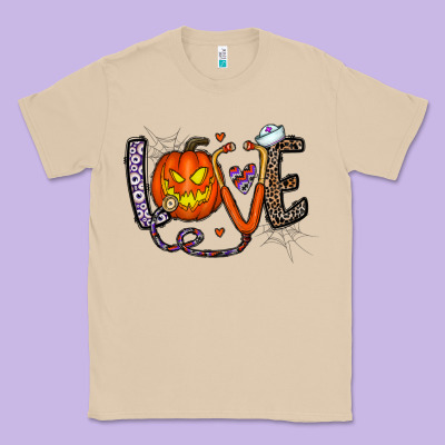 Love Halloween Classic Tee Designed By Cowhidedigitalart
