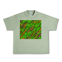 Oil Green distressed shamrock and leopard Urban Heavy Tee - RanaPortraitStore