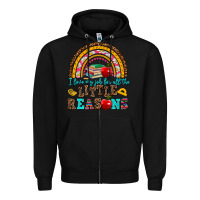Black i love my job for all the little reasons Zipper Hoodie - AdoDesignShop