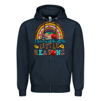 Navy i love my job for all the little reasons Zipper Hoodie - AdoDesignShop