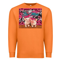 Carrot be mine valentine's day pigs Premium Sweatshirt - Jasminsmagicworld