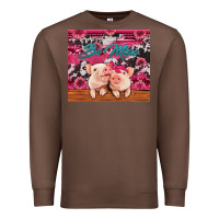 Chestnut be mine valentine's day pigs Premium Sweatshirt - Jasminsmagicworld