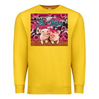 Lemon be mine valentine's day pigs Premium Sweatshirt - Jasminsmagicworld