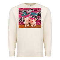 Sandshell be mine valentine's day pigs Premium Sweatshirt - Jasminsmagicworld