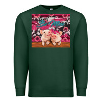 Sports Green be mine valentine's day pigs Premium Sweatshirt - Jasminsmagicworld