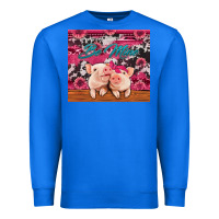 True Royal be mine valentine's day pigs Premium Sweatshirt - Jasminsmagicworld