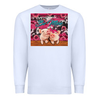 White be mine valentine's day pigs Premium Sweatshirt - Jasminsmagicworld