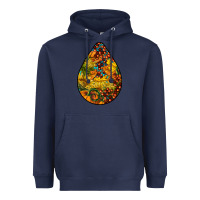 Navy Fall Teardrop Heavyweight Hoodie - LillyAllenDesigns