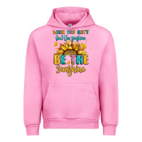 Fuchsia Pink when you dont find the sunshine be the sunshine Urban Hoodie - LillyAllenDesigns