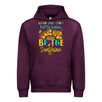 Mauve Wine when you dont find the sunshine be the sunshine Urban Hoodie - LillyAllenDesigns