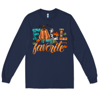 Navy fall is my favorite Long Sleeve Tee - HRA Design Shop