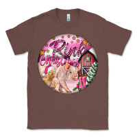 Chestnut pink christmas pig Classic Tee - FaDigitalArtStudio
