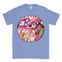 Colony Blue pink christmas pig Classic Tee - FaDigitalArtStudio