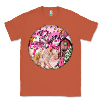 Copper pink christmas pig Classic Tee - FaDigitalArtStudio