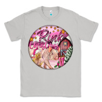 Moon Dust pink christmas pig Classic Tee - FaDigitalArtStudio