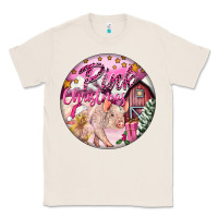 Natural pink christmas pig Classic Tee - FaDigitalArtStudio