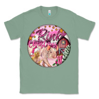 Sage pink christmas pig Classic Tee - FaDigitalArtStudio
