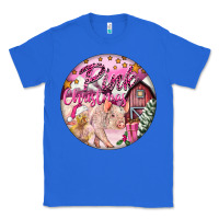 True Royal pink christmas pig Classic Tee - FaDigitalArtStudio