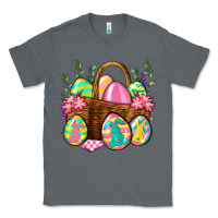 Charcoal Heather Easter eggs with basket Easter Day Classic Tee - Neo Western