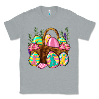 Heather Grey Easter eggs with basket Easter Day Classic Tee - Neo Western