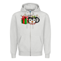 Dove Grey Christmas penguin coffee Zipper Hoodie - JahusDesignShop