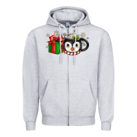 Heather Grey Christmas penguin coffee Zipper Hoodie - JahusDesignShop