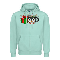 Seafoam Christmas penguin coffee Zipper Hoodie - JahusDesignShop