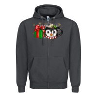 Smoke Christmas penguin coffee Zipper Hoodie - JahusDesignShop