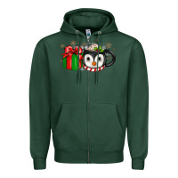 Sports Green Christmas penguin coffee Zipper Hoodie - JahusDesignShop