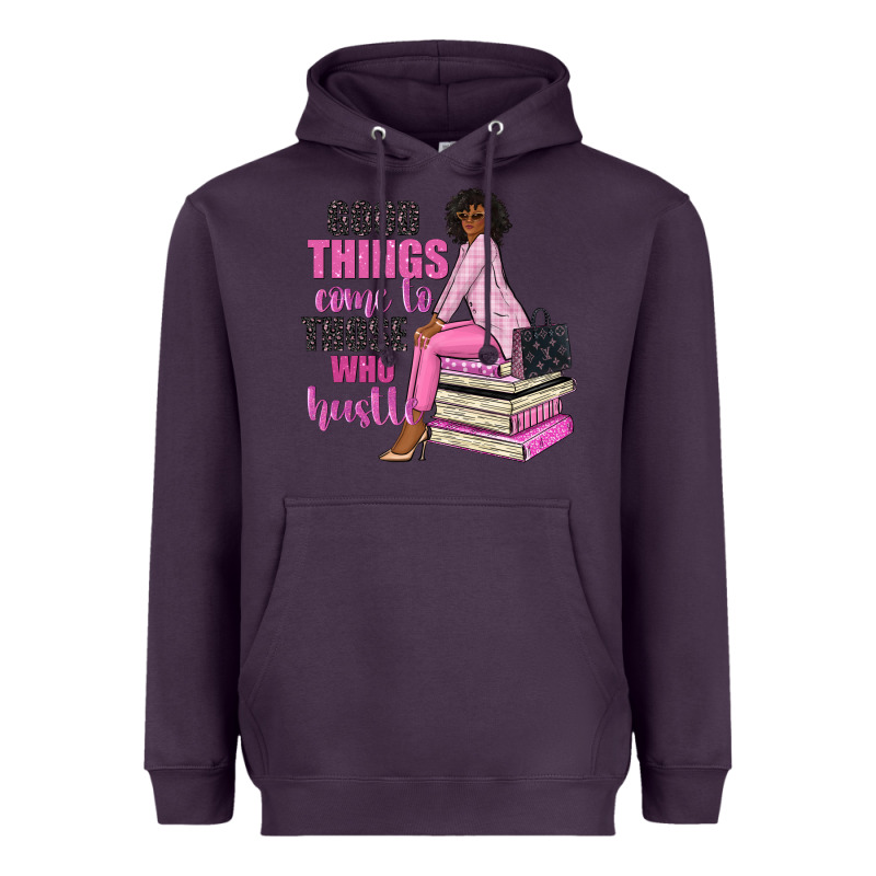 Good Things Come To Those Who Hustle Heavyweight Hoodie by NancyCooperArtShop | Teevron