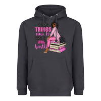 Smoke good things come to those who hustle Heavyweight Hoodie - NancyCooperArtShop