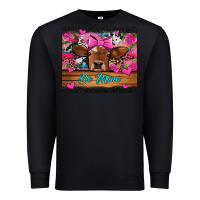 Black be mine valentine's day cow Premium Sweatshirt - Jasminsmagicworld