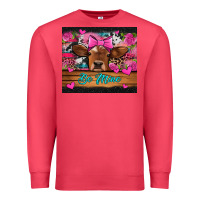 Cardinal be mine valentine's day cow Premium Sweatshirt - Jasminsmagicworld