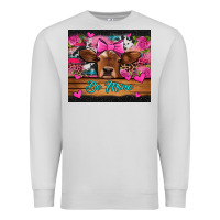 Dove Grey be mine valentine's day cow Premium Sweatshirt - Jasminsmagicworld
