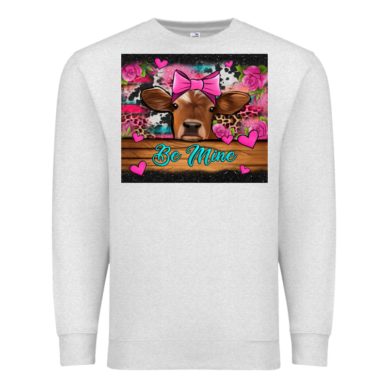 Be Mine Valentine's Day Cow Premium Sweatshirt by Jasminsmagicworld | Teevron