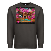 Smoke be mine valentine's day cow Premium Sweatshirt - Jasminsmagicworld