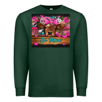 Sports Green be mine valentine's day cow Premium Sweatshirt - Jasminsmagicworld