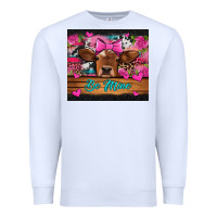 White be mine valentine's day cow Premium Sweatshirt - Jasminsmagicworld