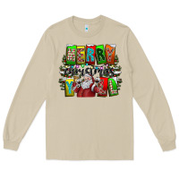 Mushroom merry christmas yall Long Sleeve Tee - CowhideDigitalArt