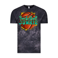 Cloud Black basketball junkie Vintage Tee - texasbilliewilder