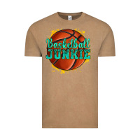Vintage Coffee basketball junkie Vintage Tee - texasbilliewilder