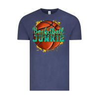 Vintage Denim basketball junkie Vintage Tee - texasbilliewilder