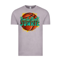 Vintage Zinc basketball junkie Vintage Tee - texasbilliewilder