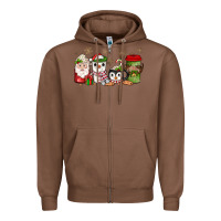 Chestnut Christmas coffee Zipper Hoodie - JahusDesignShop
