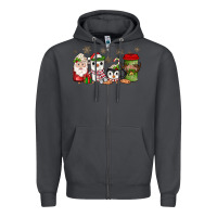 Smoke Christmas coffee Zipper Hoodie - JahusDesignShop