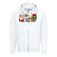 White Christmas coffee Zipper Hoodie - JahusDesignShop