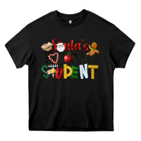Black santa's favorite student christmas Heavy Core Tee - LillyAllenDesigns