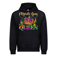 Black mardi gras queen Urban Hoodie - LillyAllenDesigns