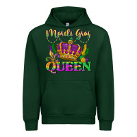 Forest Green mardi gras queen Urban Hoodie - LillyAllenDesigns