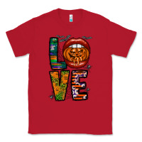 Red Love Halloween Lips Classic Tee - CowhideDigitalArt